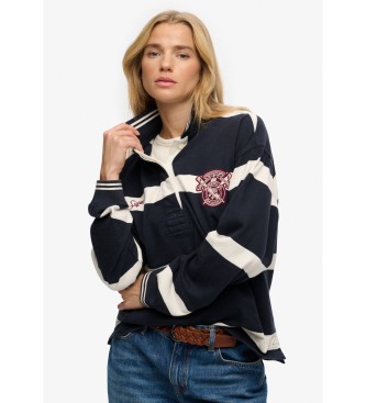 Superdry Sweat Polo Rugby marine