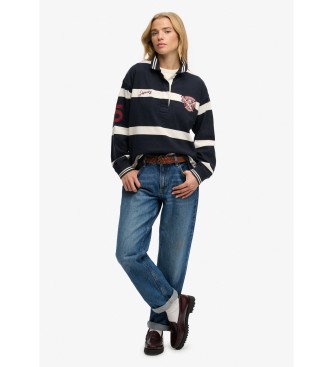 Superdry Sweat Polo Rugby marine