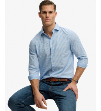 Superdry Srajca iz poplina Cut Away modra