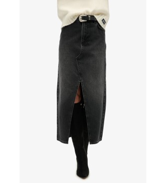 Superdry Maxi nederdel sort