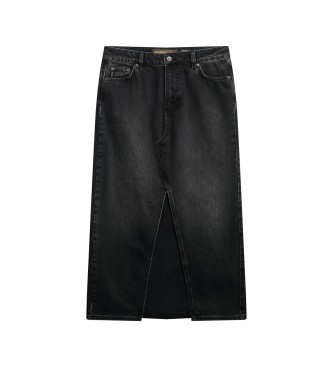 Superdry Maxi nederdel sort