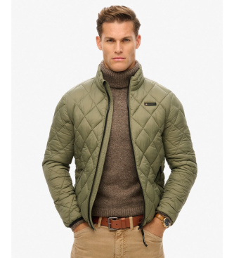 Superdry Diamant Quiltet jakke grøn