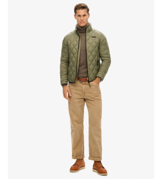 Superdry Diamant Quiltet jakke grøn