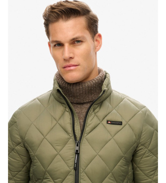 Superdry Diamant Quiltet jakke grøn