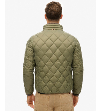 Superdry Diamant Quiltet jakke grøn