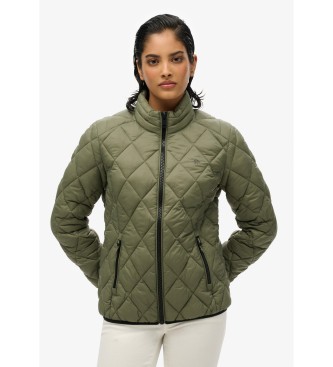 Superdry Giacca Diamond Quilt Fuji Lite verde