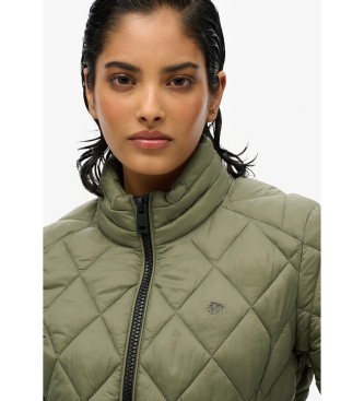 Superdry Giacca Diamond Quilt Fuji Lite verde