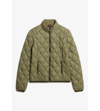 Superdry Giacca Diamond Quilt Fuji Lite verde