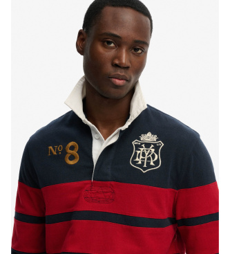 Superdry Double Rugby navy polo shirt