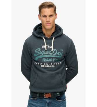 Superdry Duo Vintage sweatshirt svart