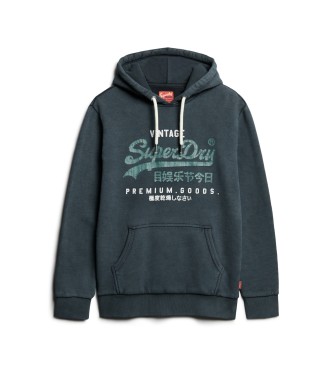 Superdry Sudadera Logotipo Duo Vintage marino