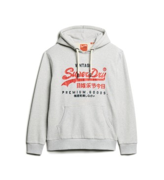 Superdry Sweatshirt Logo Duo Vintage grey