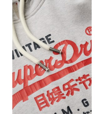 Superdry Sweatshirt Logo Duo Vintage grey