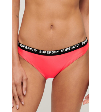 Superdry Klassiek roze stretch bikinibroekje