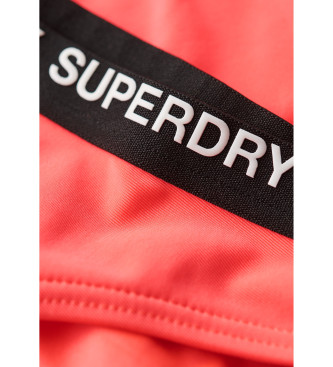 Superdry Slip bikini classici elasticizzati rosa