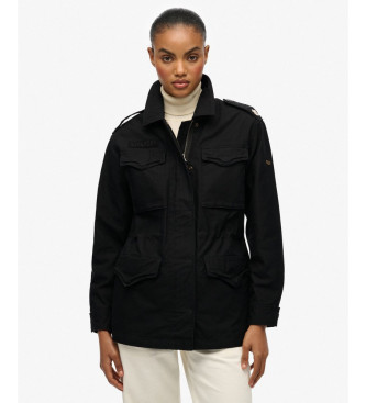 Superdry Casaco de campo embelezado preto