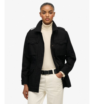 Superdry Casaco de campo embelezado preto
