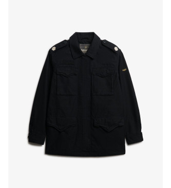 Superdry Casaco de campo embelezado preto