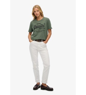 Superdry Camiseta Embellished VL Relaxed verde