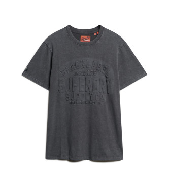 Superdry T-shirt graphique  logo gaufr gris