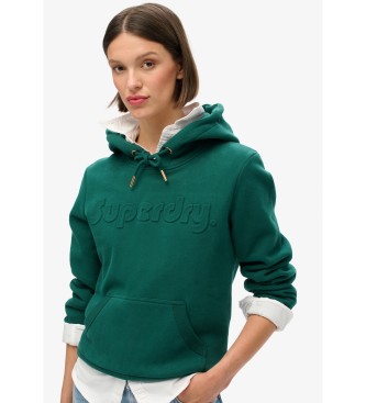 Superdry Sweatshirt verde com relevo