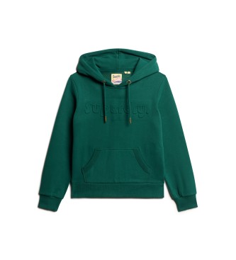 Superdry Sweatshirt vert gaufr