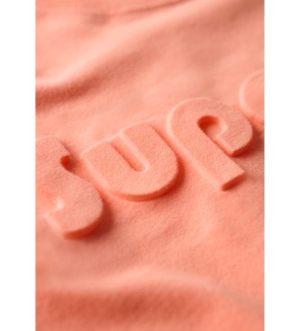 Superdry T-shirt avec logo corail gaufr