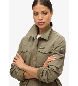 Superdry Broderad militrjacka M65 grn