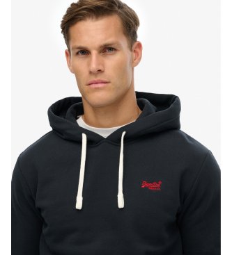Superdry Sweater Essential Logo Classic Hood marineblauw