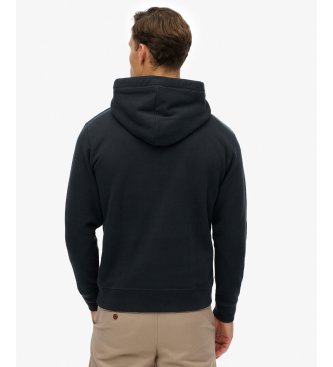 Superdry Sweater Essential Logo Classic Hood marineblauw