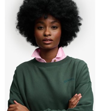 Superdry Essential Logo green sweatshirt