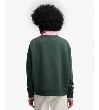 Superdry Essential Logo green sweatshirt