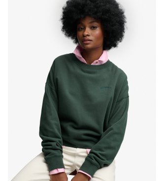 Superdry Essential Logo green sweatshirt
