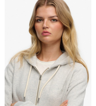 Superdry Sweatshirt Logo Cropped grey