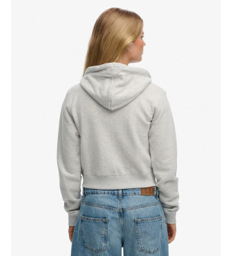 Superdry Sweatshirt Logo Cropped grey