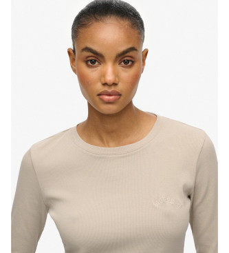 Superdry T-shirt Essential Logo bege