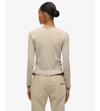 Superdry T-shirt Essential Logo bege