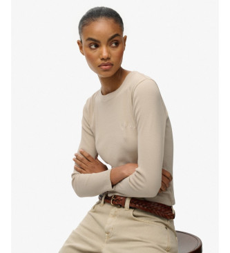 Superdry T-shirt Essential Logo bege