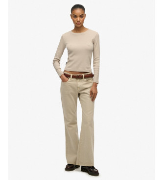 Superdry T-shirt Essential Logo bege