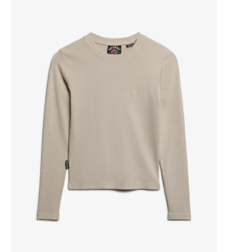 Superdry T-shirt Essential Logo bege