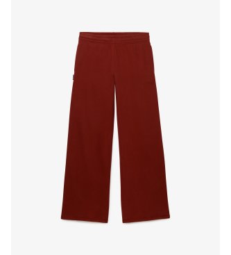 Superdry Essential Logo Wide Leg Jogger burgundy pants