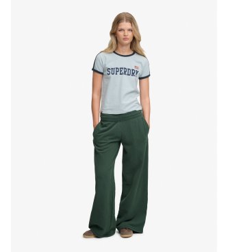 Superdry Essential Logo Wide Leg Jogger green pants