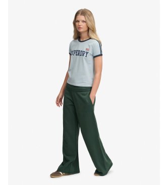 Superdry Essential Logo Wide Leg Jogger green pants