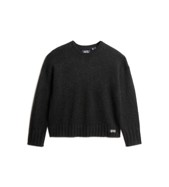 Superdry Maglione girocollo nero Essential