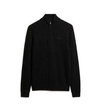 Superdry Essential embroidered jumper black