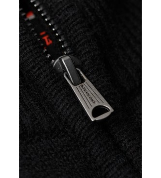 Superdry Essential embroidered jumper black