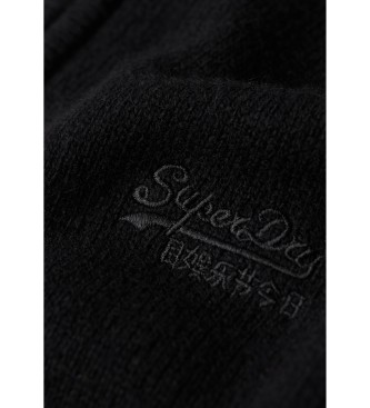 Superdry Essentile geborduurde trui zwart