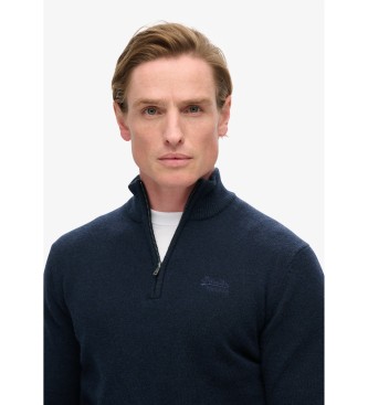 Superdry Bestickter Pullover Essential navy