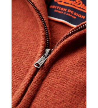 Superdry Maglione ricamato arancione essenziale