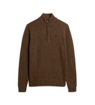 Superdry Embroidered jumper Essential brown